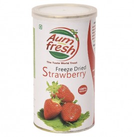 Aum Fresh Freeze Dried Strawberry   Tin  25 grams